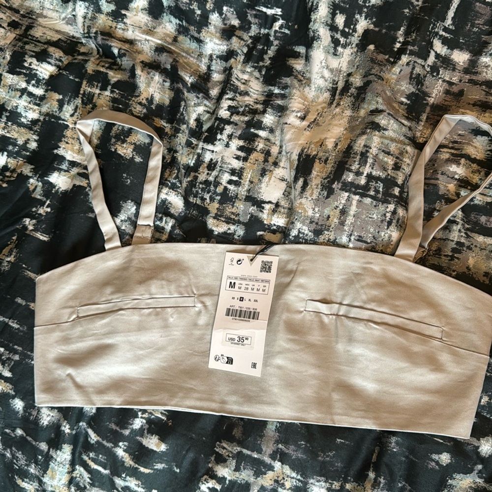 Zara crop top size M new with tags